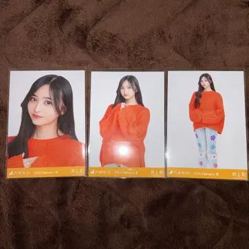 노기자카46 브로마이드 이노우에 나기 원컬러 니트 컴프