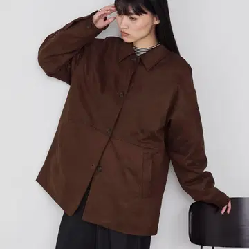 [ forksy. ] 빈티지 스타일 충전솜 카라 코트