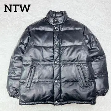 새상품급 NTW 가죽 다운 자켓 빅 실루엣 양가죽 L