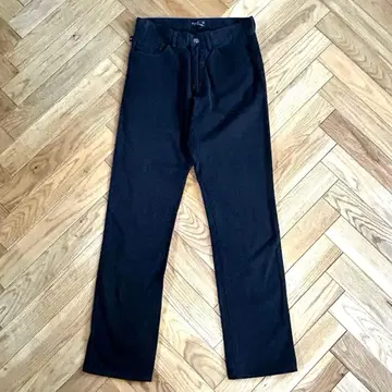 Agnes b.homme 에네스베 옴 블랙 코튼 슬림 팬츠 38