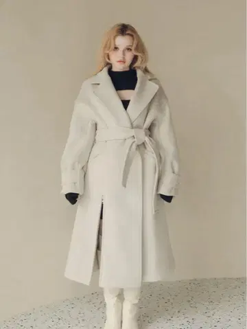 ANDMARY Ange slit long coat