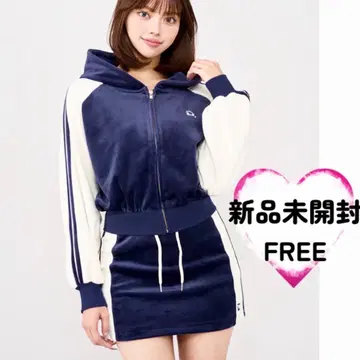 미개봉 새상품  darich 프렙 스포티 벨로아 셋업 네이비