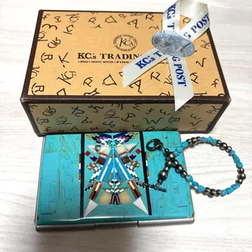 미사용 새상품 KC's 터콰이즈 명함 케이스 팔찌 세트