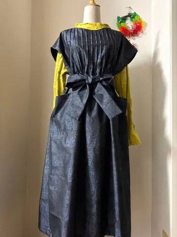 본고장 오시마 명주 핀턱 오버롤 스커트 야마토 맞춤 제작