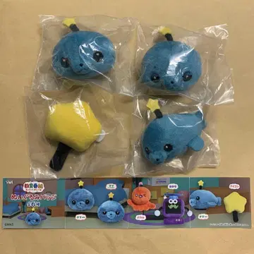 교육 방송 인형 배지 (4종 세트)