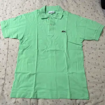 LACOSTE 라이트 그린 피케 셔츠 US XS