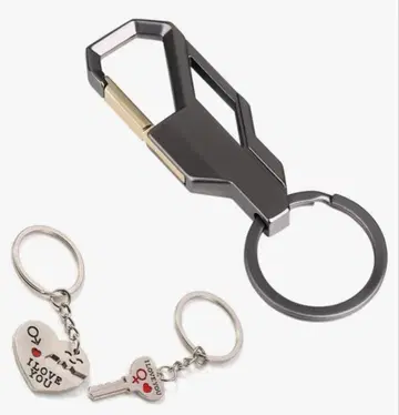 미개봉 남성용 키링 블랙 기프트 박스 포함