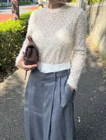 새상품급 cygne 튤 시어 탑 Beatrice