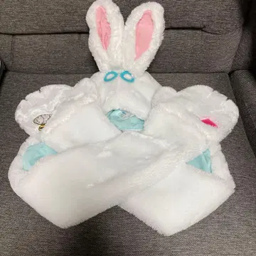 디즈니랜드 팬캡 화이트 토끼 이상한 나라의 앨리스