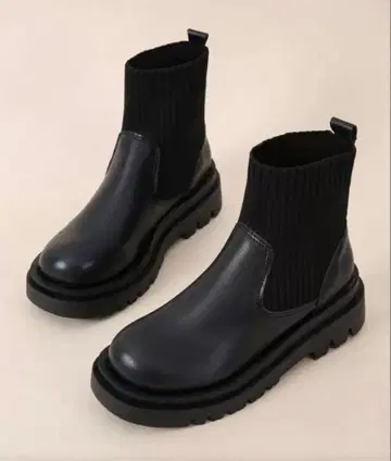 리브 니트 부츠 26cm EUR41