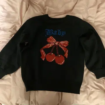 쥬에티 자카드 체리 루즈 니트