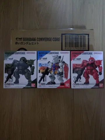 GUNDAM CONVERGE CORE 빨간색 건담 세트+지크 액스 세트