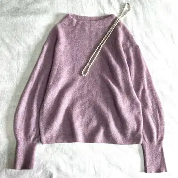 컨디션 최상 저널 스탠다드 모헤어 혼방 보틀넥 니트 퍼플 계열 멀티 컬러