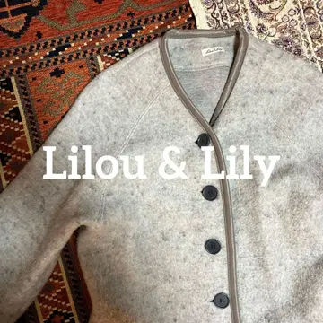 lilou & lily 펠트지 노카라 코트
