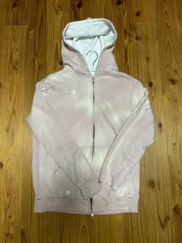 후드 부착 후드티 핑크