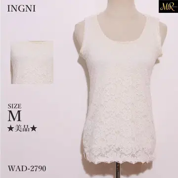 새상품급 INGNI 탱크탑 슬리브리스 레이스 소재 페미닌 디자인