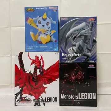 유희왕 & 디지몬 피규어 4체 세트 미개봉 묶음 판매