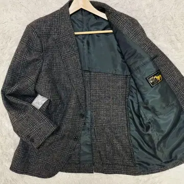 [ 새상품급 ] 일본제 트위드 하운드투스 자켓 BE6 램스울 빅 사이즈