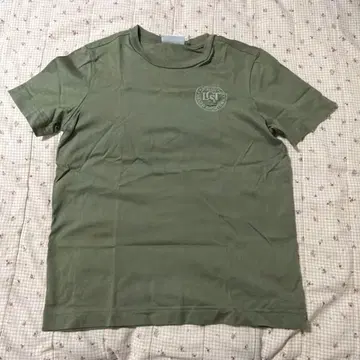 LACOSTE 로고 T셔츠 36 올리브 그린