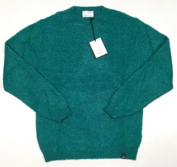 [ Berna ] 알파카 혼방 보아 가공 크루넥 스웨터 XXL 이탈리아제