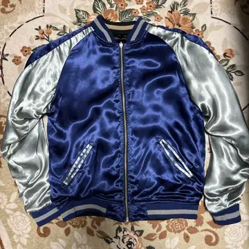 새틴 원단 리버서블 스카잔 아메카지