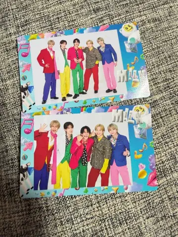 M!LK 폴라로이드풍 트레이딩 카드 집합 2종