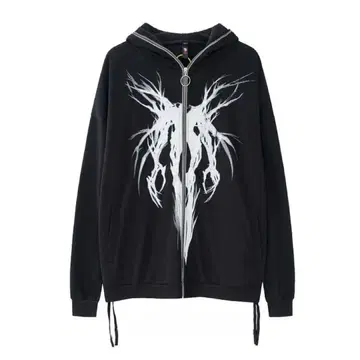 블랙 그래픽 후드티 hilander 지뢰계 서브컬쳐 y2k 00s