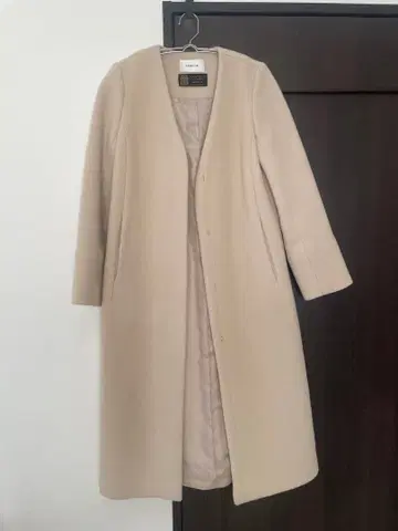 프레이 아이디 베이지 롱 코트