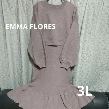 EMMA FLORES 빅 사이즈 니트탑, 니트 원피스 3L