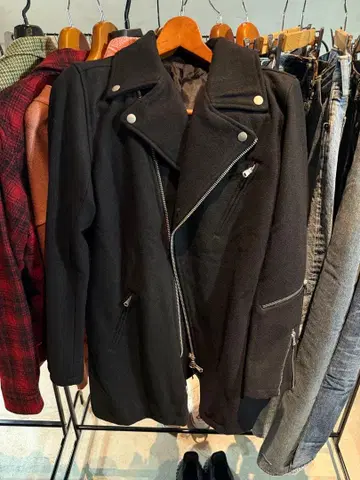 [새상품] NO ID. 노아이디 라이더스 하프 코트 사이즈 2