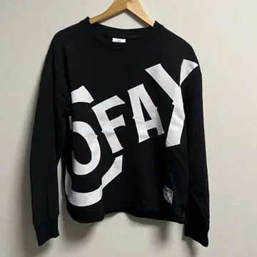 베이플로우 x cofax 콜라보 트레이닝복 맨투맨 블랙 남성용