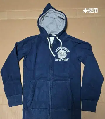 Abercrombie NEW YORK 풀 집업 후드티 네이비 속기모 L