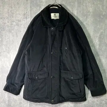 벨로아 커버올 코듀로이 옷깃 충전솜 차콜 블랙