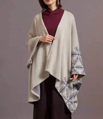 문색 겉옷 빅 실루엣 니트 가디건 (그레이)