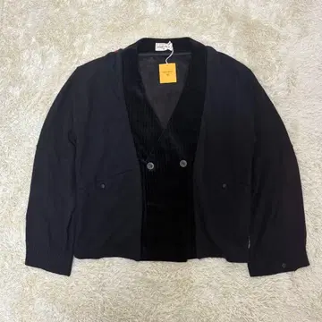 미사용 새상품 마스터 키 가디건 캐시미어 벨로아 올 패턴 스트라이프