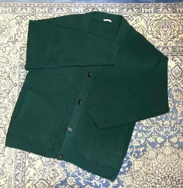 GU 브러시드 원사 가디건 / GREEN