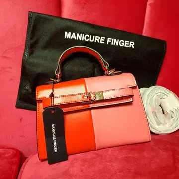 MANICURE FINGER 새상품급 핸드백 레드 & 핑크