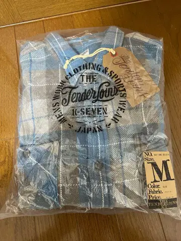 텐더 로인 헤비 플란넬 체크 셔츠 긴팔