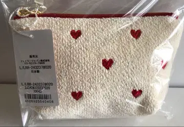 미사용 새상품 페이러 러브러리 하트 파우치 feiler 화이트 백