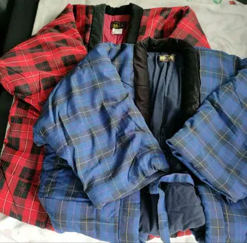 체크 무늬 반텐 2벌