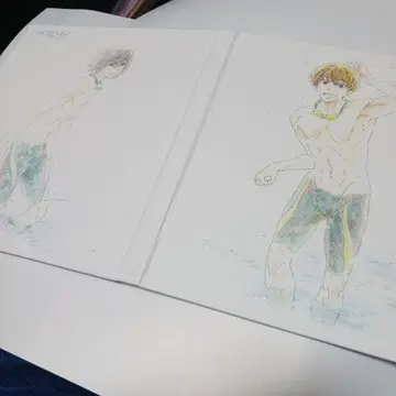 Free! 나츠야 나기 BIG 색지 보관 케이스