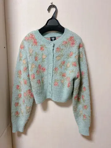 LILY BROWN x ANNA SUI 자카드 비쥬 니트 가디건