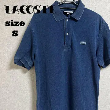 LACOSTE 피케 셔츠 반팔 인디고 블루 S