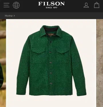 필슨 매키노 울 잭 셔츠 XL