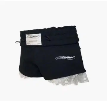 theredthread S 저지 쇼츠 레이스 블랙