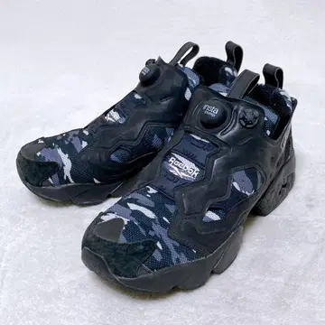 레어 Reebok 인스타펌프 퓨리 트레일 블랙 카모 26cm 블랙