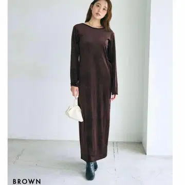 베이스먼트 온라인 벨로아 원피스