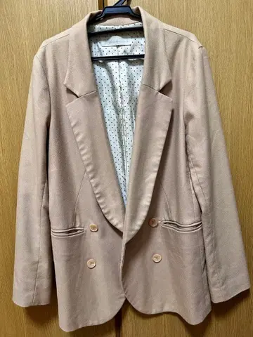 핑크 베이지 더블 버튼 테일러드 자켓 31 Sons de mode