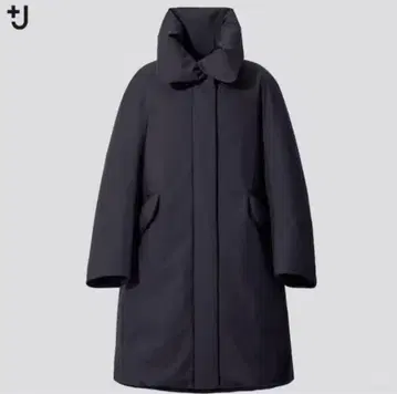 유니클로 플러스제이 하이브리드 다운 블랙 XS