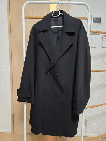 COMME CA ISM 블랙 트렌치코트 M